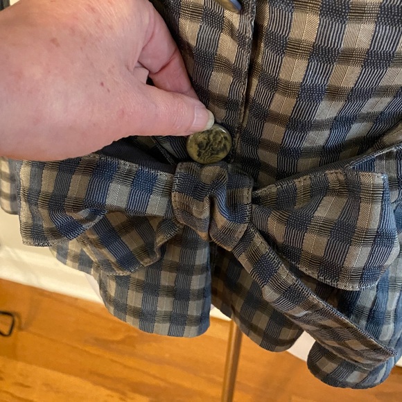 Armani Collezioni Plaid Belted Jacket - Picture 4 of 9